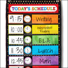 Scheduling Pocket Chart Office School Supplies Pocket