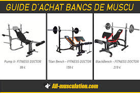 Selection Des Meilleurs Bancs De Musculation