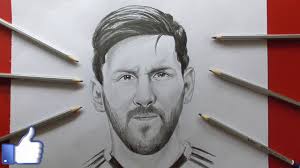 drawing of lionel messi of 2018 youtube drawing of lionel messi of 2018