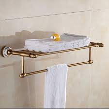 Reusing the same bath towel everyday without drying it properly creates the ideal environment for bacteria to grow. Antique Space Aluminum Bath Towel Rack Bathroom Towel Holder Double Towel Shelf Fixed Bathroom Towel Shelf With Ceramic Decor Ah Bathroom Towel Shelf Towel Shelfbath Towel Rack Aliexpress