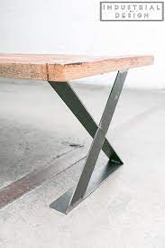 The orbit coffee table consists of one solid metal table top with 3 individual solid wooden legs. 16 Quot X Style Modern Frame Legs Raw Steel Set Of 2 Industrial Strength Table Legs 16 Quot He Industrial Table Legs Metal Table Legs Coffee Table Legs