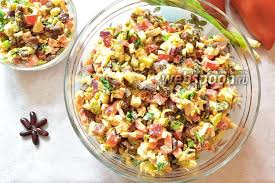 салат с курицей красной фасолью и морковкой по корейски Salat S Fasolyu I Kuricej Recept S Foto Kak Prigotovit Na Webspoon Ru