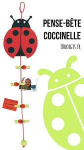 Guirlande Pense Bete Coccinelle Kits Supports Et Decorations 10 Doigts Pense Bete Cadeau Fete Des Meres Cadeau De Fete