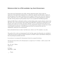 Reference Letter For A Phd Candidate How To Write A Reference Letter For A Phd Candidate Download Letter Of Recommendation Reference Letter School Template