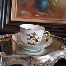 Civil Civil Herend Ler Rotschield Bird Serisi Tamamen El Yapimi Ve 24ayar Altin Ile Yaldizlanmistir Detaylar Icin Lutfen Fotografl Herend Tea Cups Porcelain