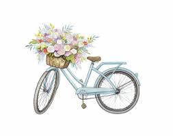 Black bicycle with flowers illustration, bicycle watercolor painting flower illustration, hd literary retro flower filled bike transparent background png clipart. Pin On Art