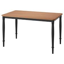 Makes it possible to adjust the table size according to need. Danderyd Dining Table Pine Veneer Black 130x80 Cm Ikea