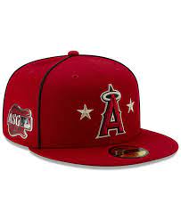 New Era Los Angeles Angels All Star Game Patch 59fifty Cap Red New Era New Era Kids Fitted Caps