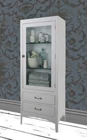 Transforming vintage and antique furniture into vanities and bathroom storage cabinets is a solution many creatives are getting on board with. Second Life Marketplace Albion Vintage White Bathroom Cabinet Tall