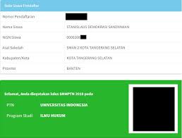 Nilai raport snmptn upn jakarta. Cerita Anak Ipa Diterima Lintas Jurusan Di Hukum Ui Melalui Snmptn 2018 Masmoemoe