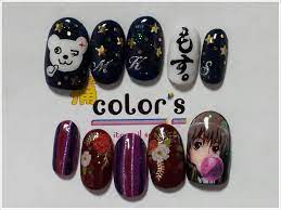 color sすみな西山 on twitter anime nails nail art tutorial cute nail art