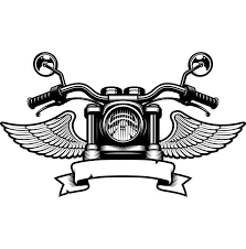 Motorcycle Logo 5 Handle Bars Wings Bike Biker Chopper Etsy Bike Drawing Motorcycle Logo Motorcycles Logo Design