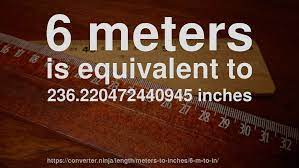 Note that rounding errors may occur, so always check the results. 6 M To In How Long Is 6 Meters In Inches Convert