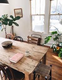 26 Ideas For Diy Wood Table Dining Mismatched Chairs Mismatched Living Room Furniture Dining Room Design Dining Room Small