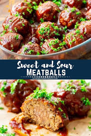 These Baked Meatballs Are So Easy And Delicious We Love Making Sweet And Sour Meat Sweet And Sour Meatballs Sweet N Sour Meatball Recipe Meatball Recipes Easy