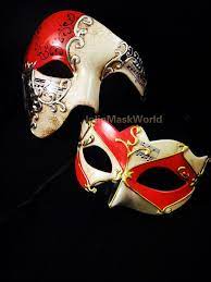 Dein/mein geist und mein/dein gesang so wirken wir. Phantom Of The Opera Couple Masquerade Red Muscial Venetian Mardi Gras Mask Karnavaly Venecianskie Maski Venecianskaya Maska