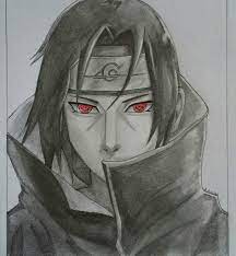 Color in the eyes the way you see them here, then clean the drawing. Itachi Uchiha Pencil Drawing Bestpencildrawing