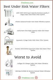8 Best Under Sink Water Filters 2021 Buyers Guide Freshnss Sink Water Filter Under Sink Water Filter Water Filter
