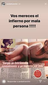 Veronica monti, la novia de sergio denis. Analia Franchin Sin Filtro Contra Veronica Monti Por Sus Dichos Sobre Sergio Denis Te Mereces El Infierno Ciudad Magazine