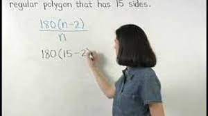 Sum of interior angles = 180*(n angles! Each Interior Angle Of A Regular Polygon Mathhelp Com Youtube
