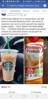Pin By Renea Lowe On Meal Prep Starbucks Drinks Recipes Healthy Starbucks Drinks Protein Shake Recipes