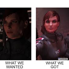 Telling you what it means would be a spoiler, but you can read about it (with spoilers) here. Bioware Ruined Default Fem Shepard S Appearance In Mass Effect Legendary Edition Neogaf