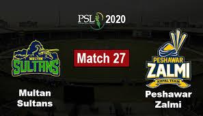 Match details peshawar zalmi/playing xi: Psl Live Score Peshawar Zalmi Vs Multan Sultans Psl 2020 Match 27