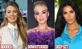 Celebrities downturned eyes