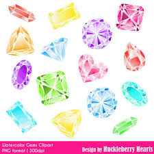 Jewel Clipart Digital Gems Watercolor Gems Jewel Clip Art Etsy Watercolor Gem Jewel Drawing Crystal Drawing