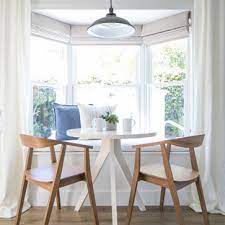 Curtains for bay windows with window seat. Bay Window Breakfast Nook Houzz