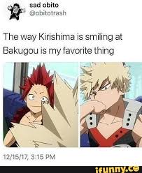 In addition to bakugou designs, you can explore the marketplace for my hero academia, boku no hero academia, and manga. The Way Kirishima Is Smiling At Bakugou Is My Favorite Thing 12 15 17 3 15 Pm Ifunny