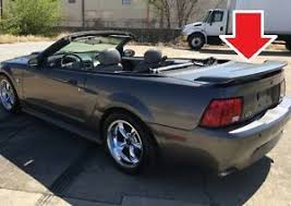 New crisper looking headlights and a restyled side profile looked forward, yet at the same time brought back some elements of classic mustang cars of the 60's and 70's. Painted Rear Spoiler For 1999 2004 Ford Mustang Gt Style Any Color New Ebay