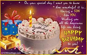 123 Birthday Greetings For Son In Law My Son Jr Birthday Wishes For Son Birthday Cards For Son Happy Birthday Fun
