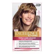 Hair dye tutorial for dark hair splat hair dye emerald green. L Oreal Excellence Creme 7 1 Dark Ash Blonde Hair Colour