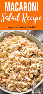 Macaroni Salad Cold Pasta Recipes Summer Pasta Salad Recipes Best Macaroni Salad