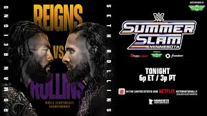Roman Reigns defends the World Heavyweight Championship against Seth Rollins