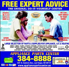 Located in las vegas , nv and ft. Appliance Parts Center Las Vegas
