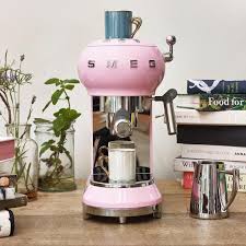The Colour You Ve All Been Waiting For Our Espresso Coffee Machine Now Comes In Pink Available Soon Click The Li Coffee Machine Espresso Coffee Machine Smeg