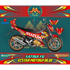 Cara membuat desain stiker motor keren. Decal Fu 150 Striping Motor Sticker Suzuki Satria Fu Facelift Motif Ecstar Red Shopee Indonesia