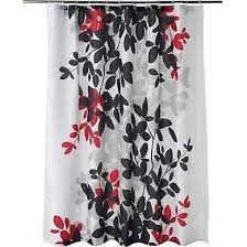 Black And Cream Shower Curtains Gray Black And Red Shower Curtain Google Search Red Shower Curtains Black Shower Curtains Fabric Shower Curtains
