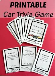 Dec 19, 2020 · as the author of this article, i was pleased to get most of the car logo trivia section answered correctly. Diy Printable Ultimate Car Trivia Game Easy Father S Day Gift Easy Father S Day Gifts Diy Printables Trivia