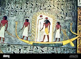 The Sun God Ra, Boat Scene Artist: Unknown Stock Photo - Alamy