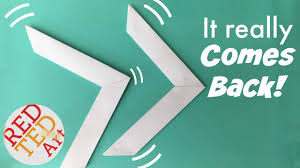 The most recognizable type is the returning boomerang, a kind of throwing stick that, when thrown correctly. Easy Origami Boomerang Paper Toys Youtube