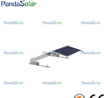 Hot Sale Aluminum Solar Roofing Ballasted System Weighted Down by Concrete Pier