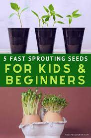 Looking For Fast Sprouting Seeds For Kids Or Just Because You Re Impatient Here Are 5 Super In 2021 Easy Vegetables To Grow Planting For Kids Seed Planting For Kids