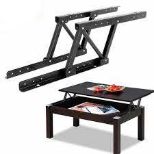 A standing desk like this is not going to be the most aesthetically pleasing option. Lift Up Top Coffee Table Lifting Frame Mechanism Hinge Hardware Fitting With Spring Folding Standing Desk Frame Wish