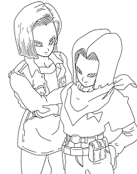 Get inspired by our community of talented artists. Android 17 And 18 Un Colored By Burnssybie On Deviantart