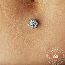 Lower Navel Dermal Anchor Piercing By Isacc Diaz At Certified Tattoo Studios Dermal Anchor Piercing Shop Piercing