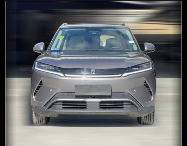 The sleek front fascia of the 2026 BYD Yuan Up Smart Driving Edition., AI generated