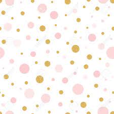 Vector Seamless Pattern Gold Pink Polka Dot For Christmas Backgound In 2021 Pink Polka Dots Seamless Patterns Baby Shower Decorations Neutral